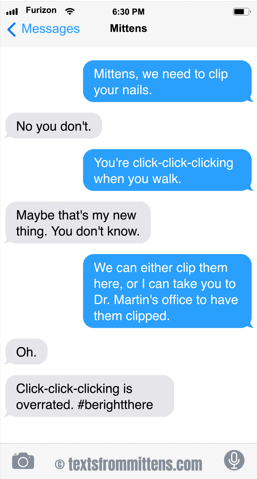 Texts From Mittens by Angie Bailey on Wed, 28 May 2025