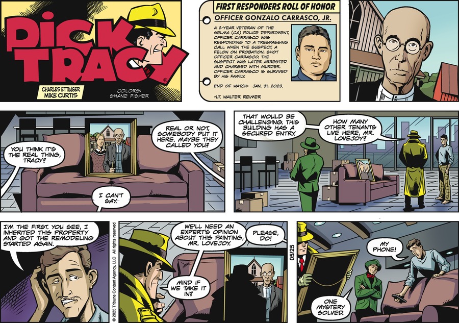 Dick Tracy by Charles Ettinger and Joe Staton and Mike Curtis on Sun, 25 May 2025