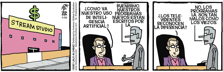 La Cucaracha en Español by Lalo Alcaraz on Wed, 30 Apr 2025