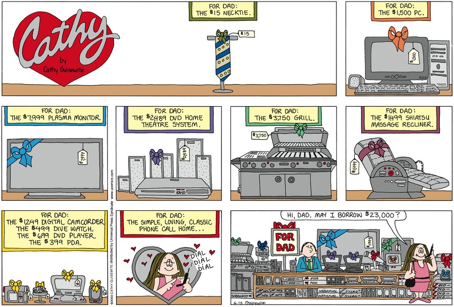 Cathy by Cathy Guisewite on Sun, 15 Jun 2025