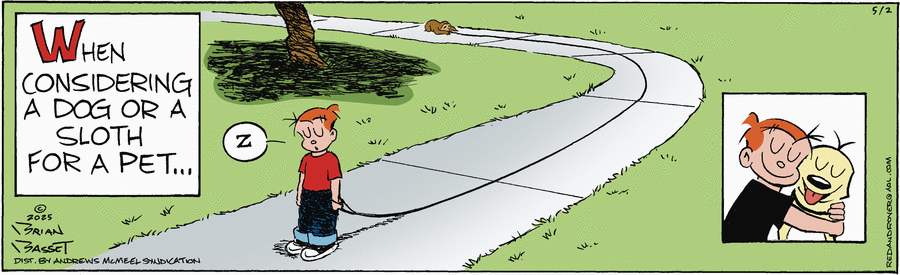 Red and Rover by Brian Basset on Fri, 02 May 2025