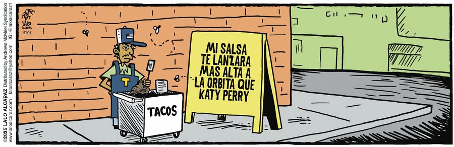 La Cucaracha en Español by Lalo Alcaraz on Thu, 01 May 2025