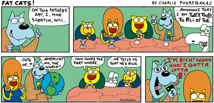 Fat Cats by Charlie Podrebarac on Sun, 15 Jun 2025
