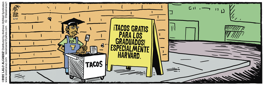 La Cucaracha en Español by Lalo Alcaraz on Sat, 14 Jun 2025