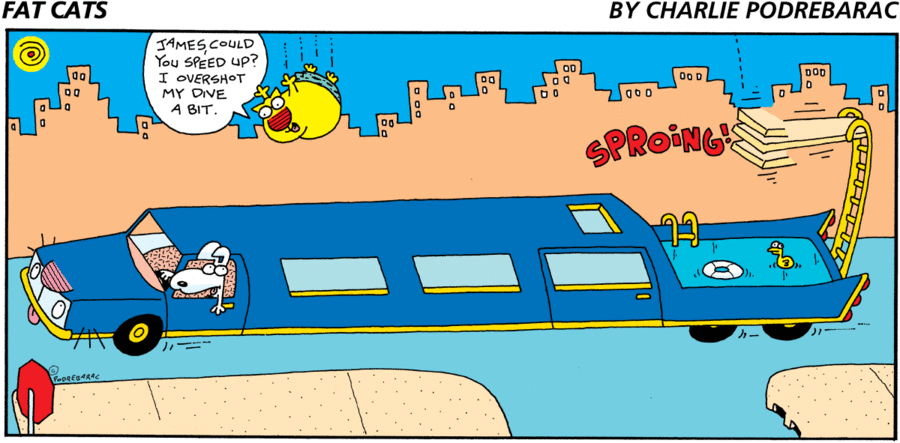 Fat Cats by Charlie Podrebarac on Sun, 01 Jun 2025