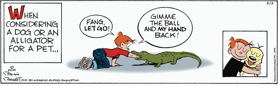 Red and Rover by Brian Basset on Sat, 03 May 2025
