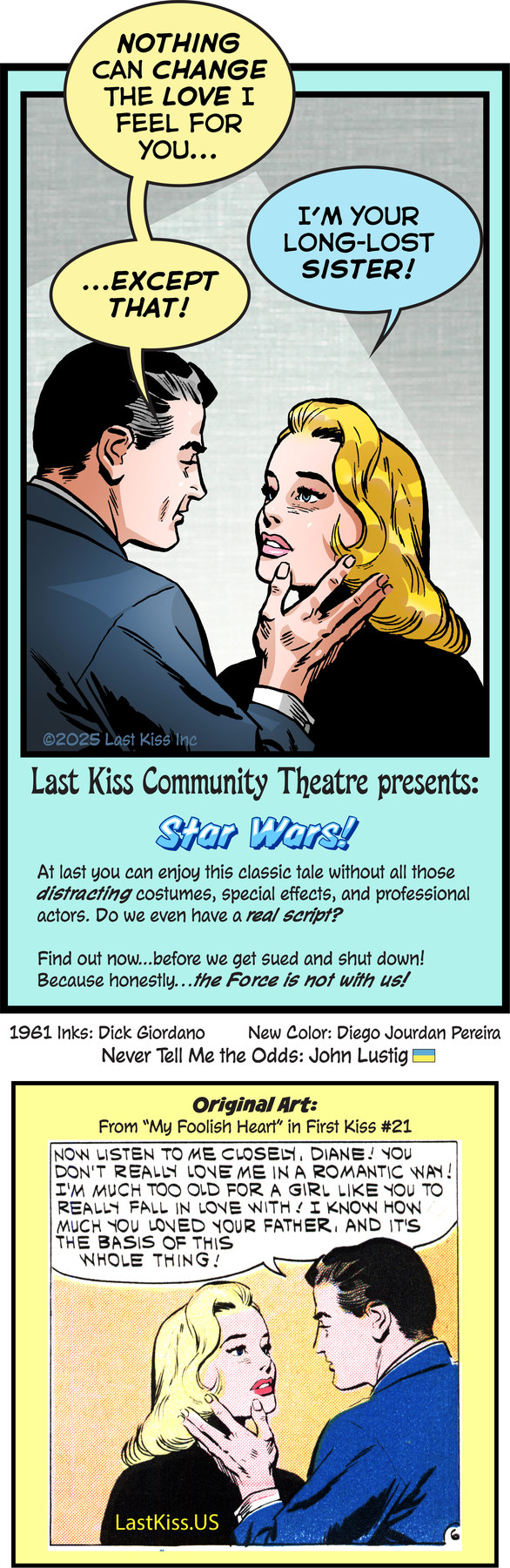 Last Kiss by John Lustig on Sun, 04 May 2025