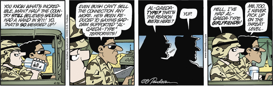 Doonesbury by Garry Trudeau on Wed, 16 Apr 2025