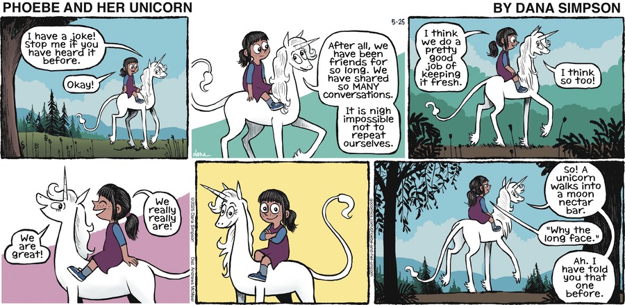 Phoebe and Her Unicorn by Dana Simpson on Sun, 25 May 2025