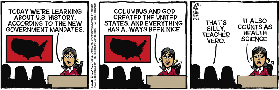 La Cucaracha by Lalo Alcaraz on Thu, 29 May 2025