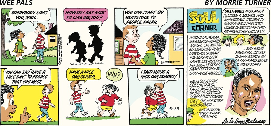 Wee Pals by Morrie Turner on Sun, 25 May 2025