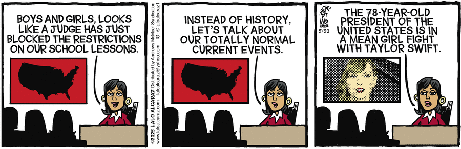 La Cucaracha by Lalo Alcaraz on Fri, 30 May 2025