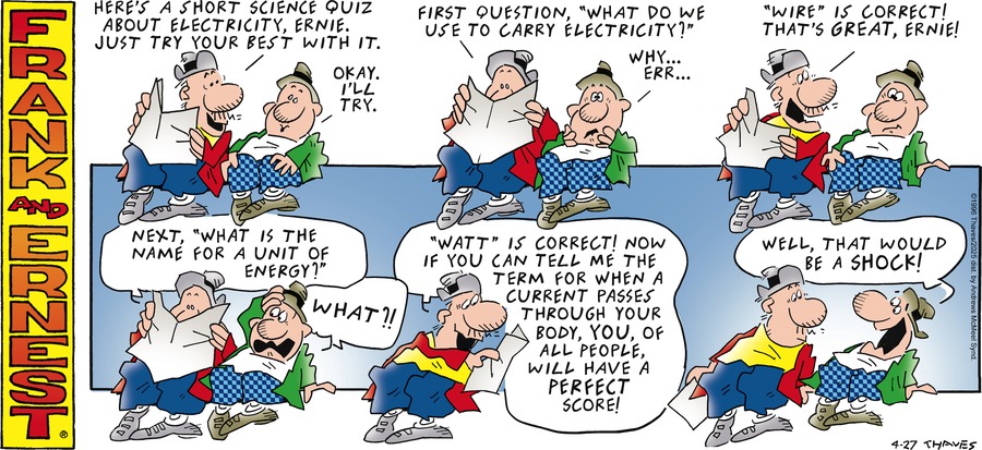 Frank and Ernest by Thaves  on Sun, 27 Apr 2025