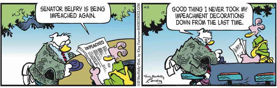 Shoe by Gary Brookins and Susie MacNelly on Tue, 08 Apr 2025