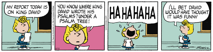 Peanuts by Charles Schulz on Thu, 10 Apr 2025