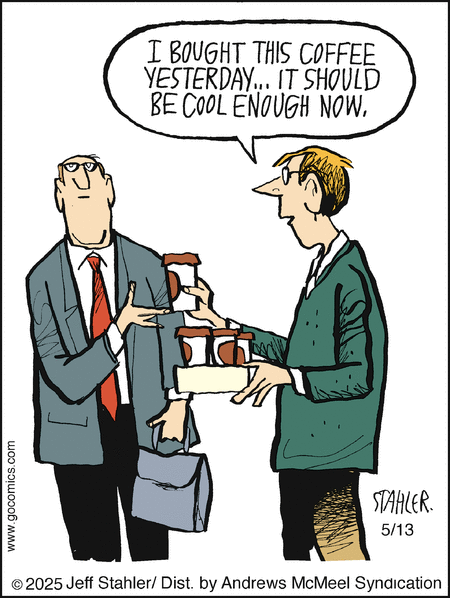Moderately Confused by Jeff Stahler  on Tue, 13 May 2025