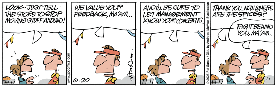 Next Door Neighbors by Pat Sandy on Fri, 20 Jun 2025