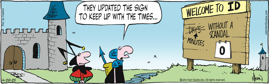 Wizard of Id by Parker and Hart on Tue, 29 Apr 2025