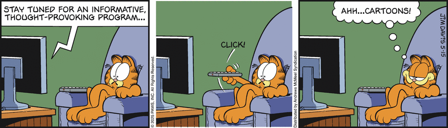 Garfield by Jim Davis on Thu, 15 May 2025