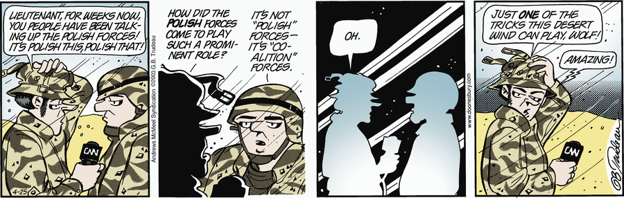 Doonesbury by Garry Trudeau on Fri, 25 Apr 2025