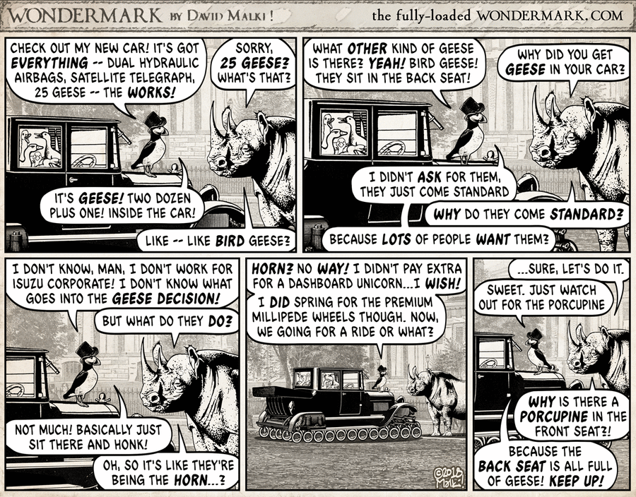 Wondermark by David Malki on Mon, 14 Apr 2025