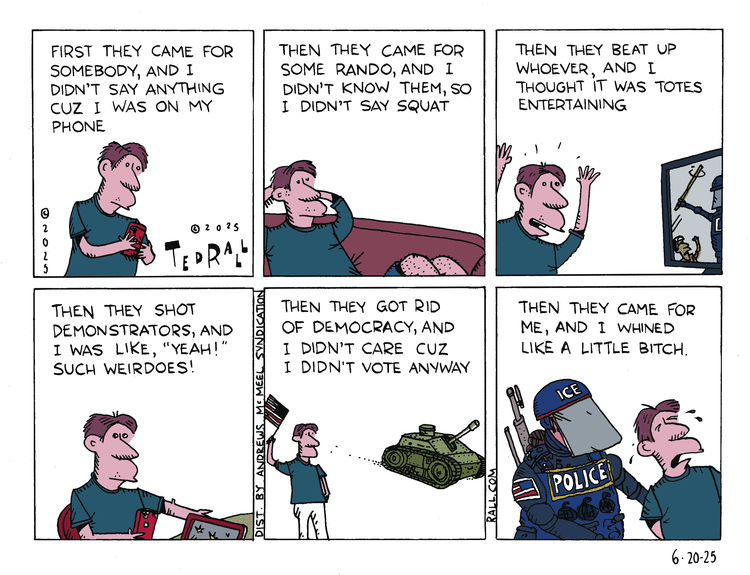 Ted Rall by Ted Rall on Fri, 20 Jun 2025