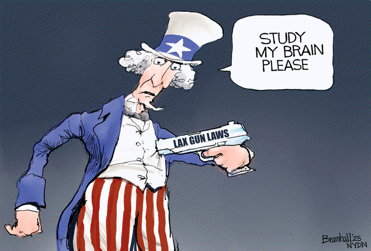 Uncle Sam, pointing a gun labeled 