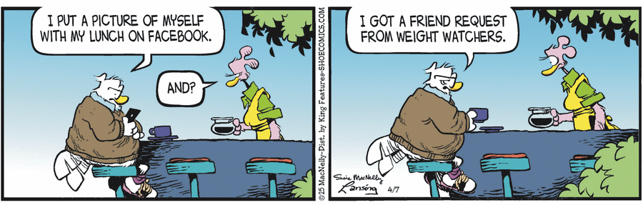 Shoe by Gary Brookins and Susie MacNelly on Mon, 07 Apr 2025