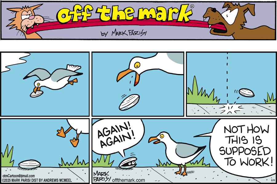 Off the Mark by Mark Parisi on Sun, 08 Jun 2025