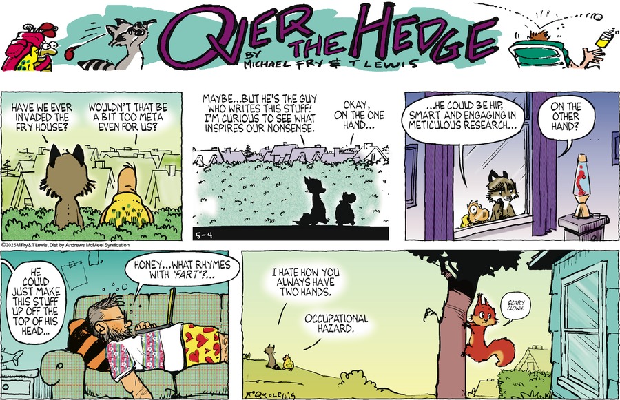 Over the Hedge by Michael Fry and T Lewis on Sun, 04 May 2025