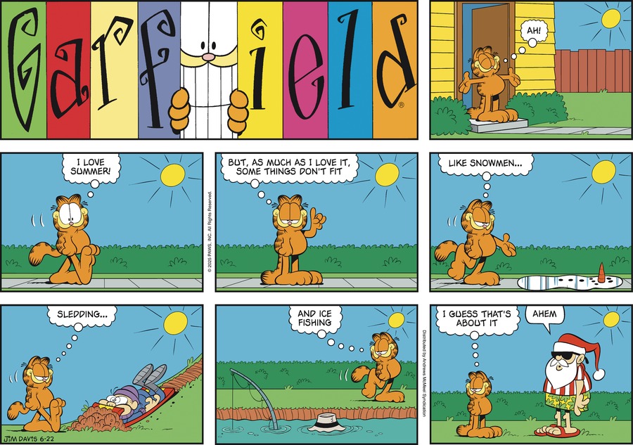Garfield by Jim Davis on Sun, 22 Jun 2025