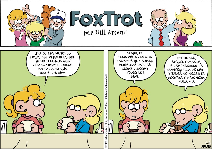 FoxTrot en Español by Bill Amend on Sun, 08 Jun 2025