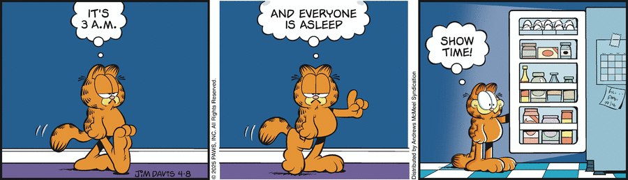 Garfield by Jim Davis on Tue, 08 Apr 2025