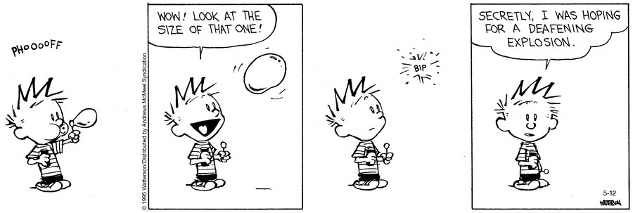 Calvin and Hobbes by Bill Watterson on Mon, 12 May 2025